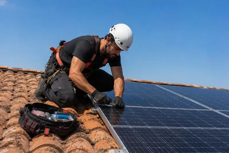 Maintenance et monitoring de panneaux solaires à Chantonnay