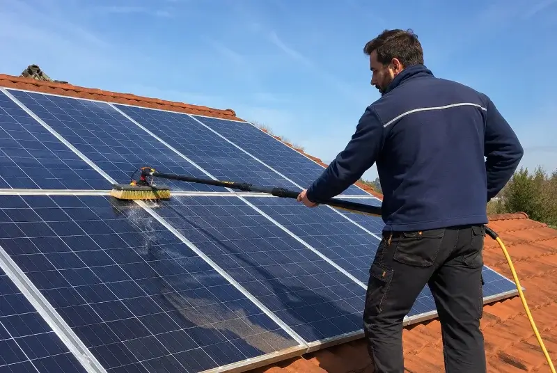 Nettoyage et entretien de panneaux solaires à Chantonnay